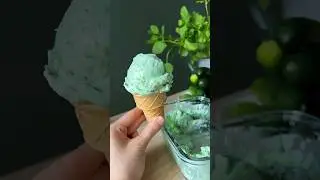 Cucumber ice cream