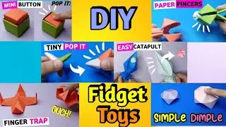 6 DIY Fidget Toy Ideas - Anti-Stress Toys - Viral TikTok Videos - Lovely Pop It and Fidget Trinkets