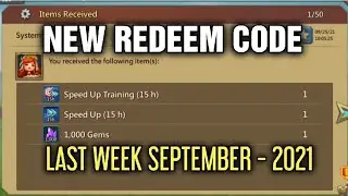 NEW REDEEM CODE, LAST WEEK SEPTEMBER 2021 || GET 100% FREE SPEEDUP & GEMS || Lords Mobile 🔥🔥🤩