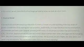 Top 5 things of successfull cloud data room