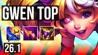 GWEN vs YASUO (TOP) | EUW Master | 26.1