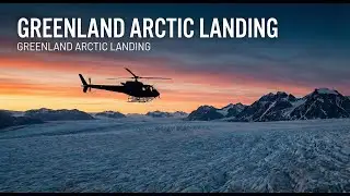 Flying over Greenland in an H125 Helicopter | Aappilattoq to Fjords & Glaciers (Pure Engine Sound)