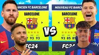 Nouveau Fc Barcelone vs Ancien Fc Barcelone ! (Lewandowski, Yamal ... vs Messi, Neymar ...)