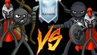 HIGH RANK GAMEPLAY WITH AGGRESSIVE MELEE DECK (Stick War 3)