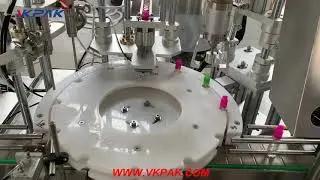 Automatic Electronic Cigarette Liquid, Cbd Oil Filling Plugging Capping Labeling Machine