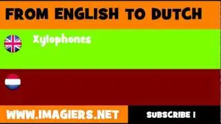 NEDERLANDS = ENGELS = Xylofoons