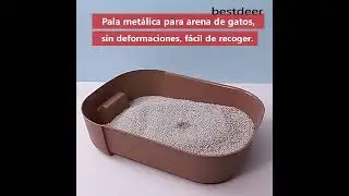 Recogedor de arena para gatos de acero inoxidable
