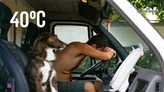 SEM VENTILAÇÃO na VAN com 40ºC! | VANLIFE SARDENHA, ITÁLIA