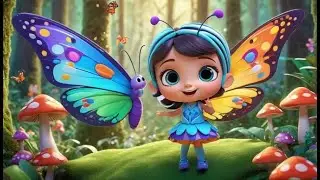 The Rainbow Butterfly&rsquo;s Flight | Fun Nursery Rhyme Song for Kids about Butterflies, Colors