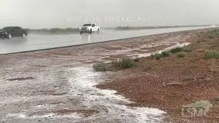 05-02-2023 Notrees, TX - Severe thunderstorm impacts drivers on HWY 302