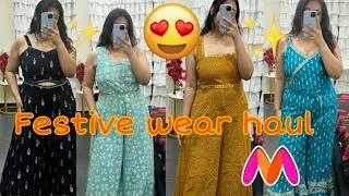 Myntra* Festive Wear*Indo Westren Haul - Jumpsuit edition( Indya) #myntra #myntrahaul