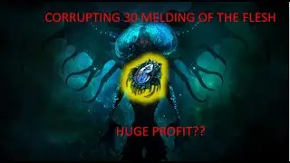 [PoE 3.17] CORRUPTING 30 MELDING OF THE FLESH FOR HUGE PROFIT???