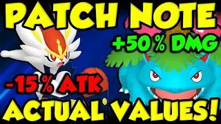 Pokemon UNITE Patch Notes WITH ACTUAL NUMBERS!