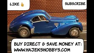 Top 10 Most Beautiful Cars - #6 1936 Bugatti Type 57 Atlantic on Test Track - Slot Car and Driver