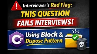 Interviewer&rsquo;s Red Flag: Using Block & Dispose Pattern (.NET)