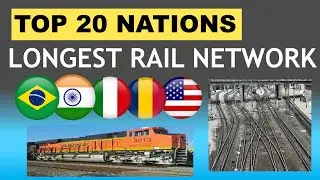 top 20 largest railway network in the world | railways in different countries