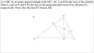 Can you solve this geometry question based on triangles ? | IMO 1995, Problem 2