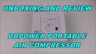 DBPOWER 12V Portable Air Compressor Unboxing and Review - Mini Tire Inflator