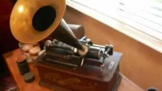 By The Light Of The Silvery Moon on an Edison Cylinder Phonograph