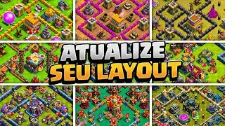 6 Best Layouts for Each Town Hall! - (Cv4 to Cv17)