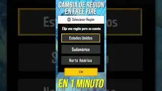 COMO CAMBIAR DE REGION EN #freefire EN 1 MINUTO 2025 | SUDAMERICA, EE.UU Y NORTE AMERICA