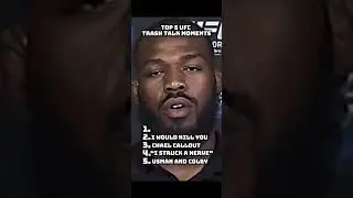 Top 5 UFC Trash Talk Moments 💀😂 #ufc #colbycovington #chaelsonnen #conormcgregor #ddp #jonjones