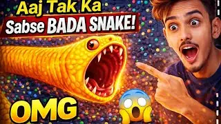 😱 Aaj Tak Ka Sabse Bada Snake! | Worms Zone.io Gameplay #viral #gaming #kidsshorts 