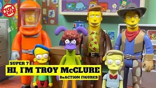 2023 Hi, I'M TROY McCLURE ReAction Figures | The Simpsons | Super 7