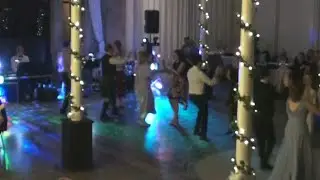 Ceilidh band at a wedding in Beamish Hall in the North East of England