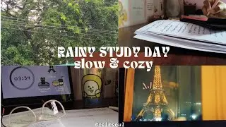 Weekend Study Routine | Rainy Day Vibes, Notes & Cozy Breaks 🌧️ 🍪 🎥