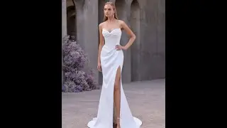 Morilee satin wedding dress style 2907 Eleni 2025 #modernbride #bride #weddingdress #morilee
