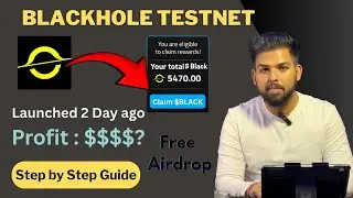 Black Hole Testnet LIVE! How to Claim Your FREE Airdrop  || Market Handler
