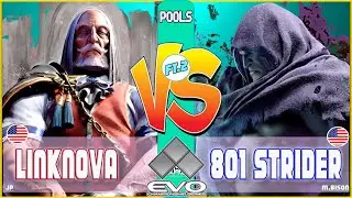 Evo 2025 Day 2: POOLS / LINKNOVA (JP) VS 801 Strider (M.bison) High level gameplay