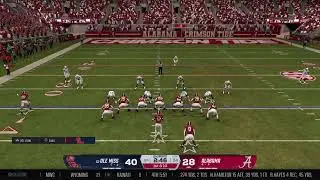 #25 Ole Miss V Alabama CFB 26 Online Dynasty 3 Star Bigyurr LG