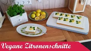 Vegane Zitronenschnitten (Laktosefrei)