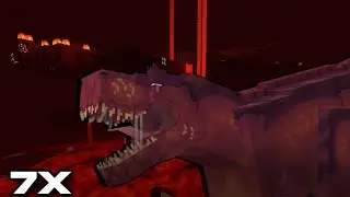 Conquistando el nether|Mc ark primitive(minecraft con dinosaurios) 7#