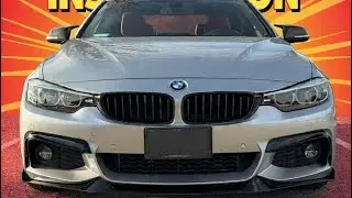 BMW F32 Front Lip , Spoiler , Mirror Caps Install video Cuztomtuning parts and accessories 