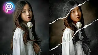 Manipulasi efek rob3kan kertas di foto - PicsArt
