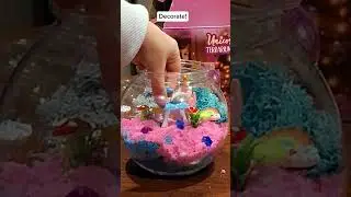 Make a Unicorn terrarium!! GLOW!!!