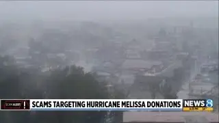 Scams targeting Hurricane Melissa donations