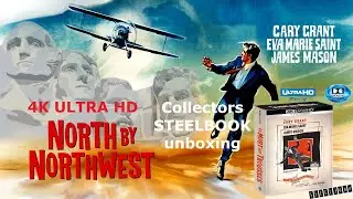Alfred Hitchcock's NORTH BY NORTHWEST - 4K ULTRA HD + BLU-RAY Collectors STEELBOOK Edition unboxing