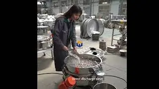 direct discharge sieve #vibratingscreen  #sievingmachine  #starch  #wheatflour