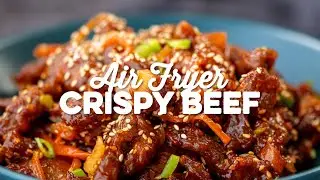 Air Fryer Crispy Chilli Beef (Better than Takeout!) | Supergolden Bakes