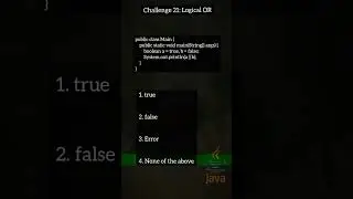 Java challenge 21 logical #shorts #shortvideo