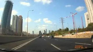 Driving In Israel part 3.- Ayalon Highway, Tel Aviv