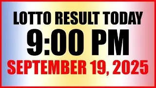 Lotto Result Today 9PM Draw September 19, 2025 Swertres Ez2 PCSO