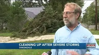 Storm cleanup continues in Dimondale