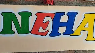 How to writing in difrent color painting/difrent color writing
