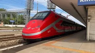 Summer afternoon compilation of trains at Rimini station. 2:54pm-5:20pm.