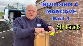 BUILDING A MAN CAVE - Shed - Workshop - SIP Panels Part 1